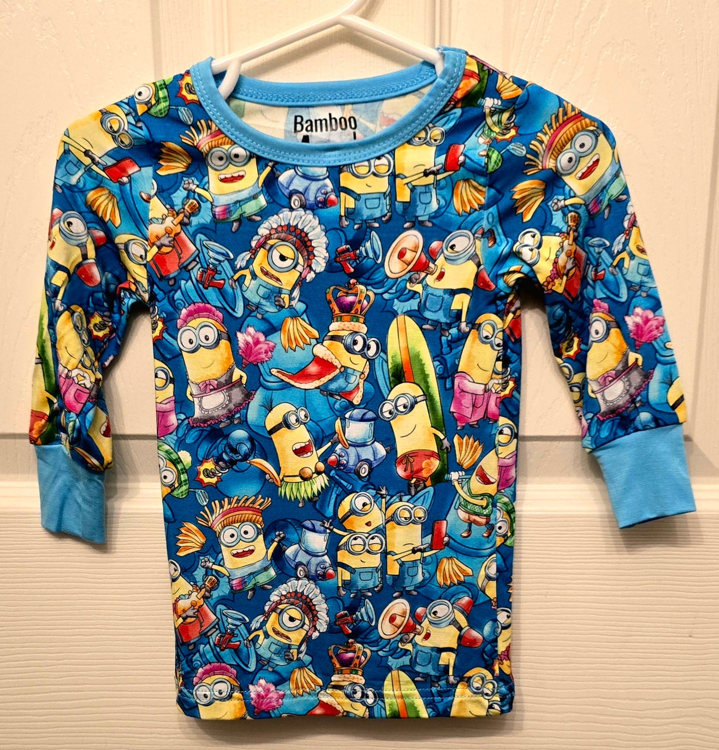 Bamboo 4 You Minions 2 Piece Set Long Sleeve Top and Pants