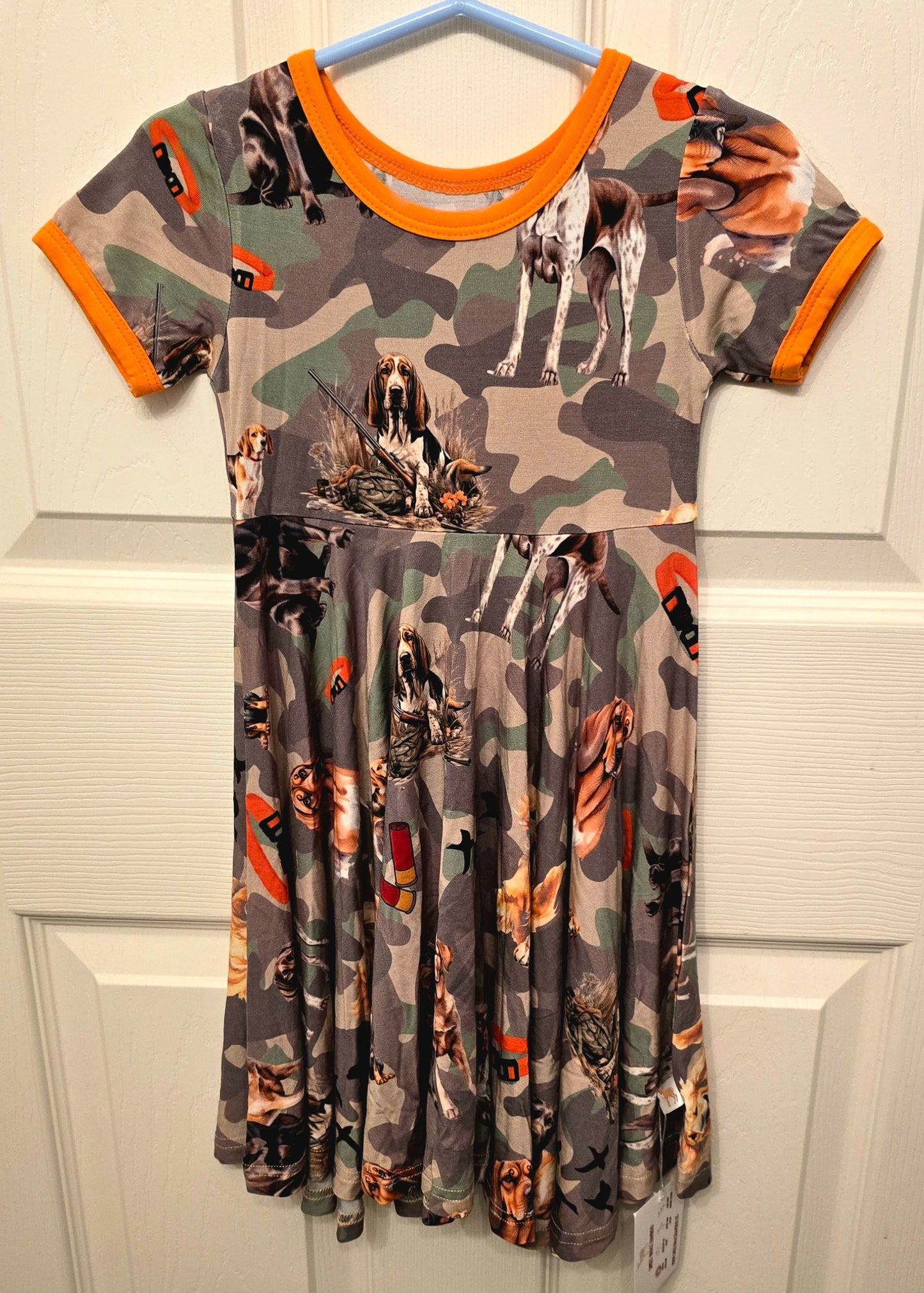 Sweet Grace Bamboo Dog Hunting Twirl Dress