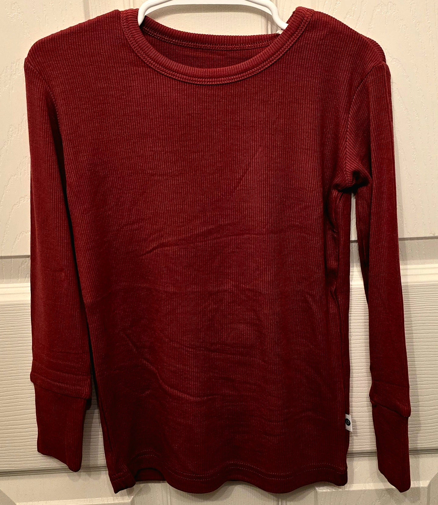 Wildwoven Cranberry Ribbed Long Sleeve Top and Pants