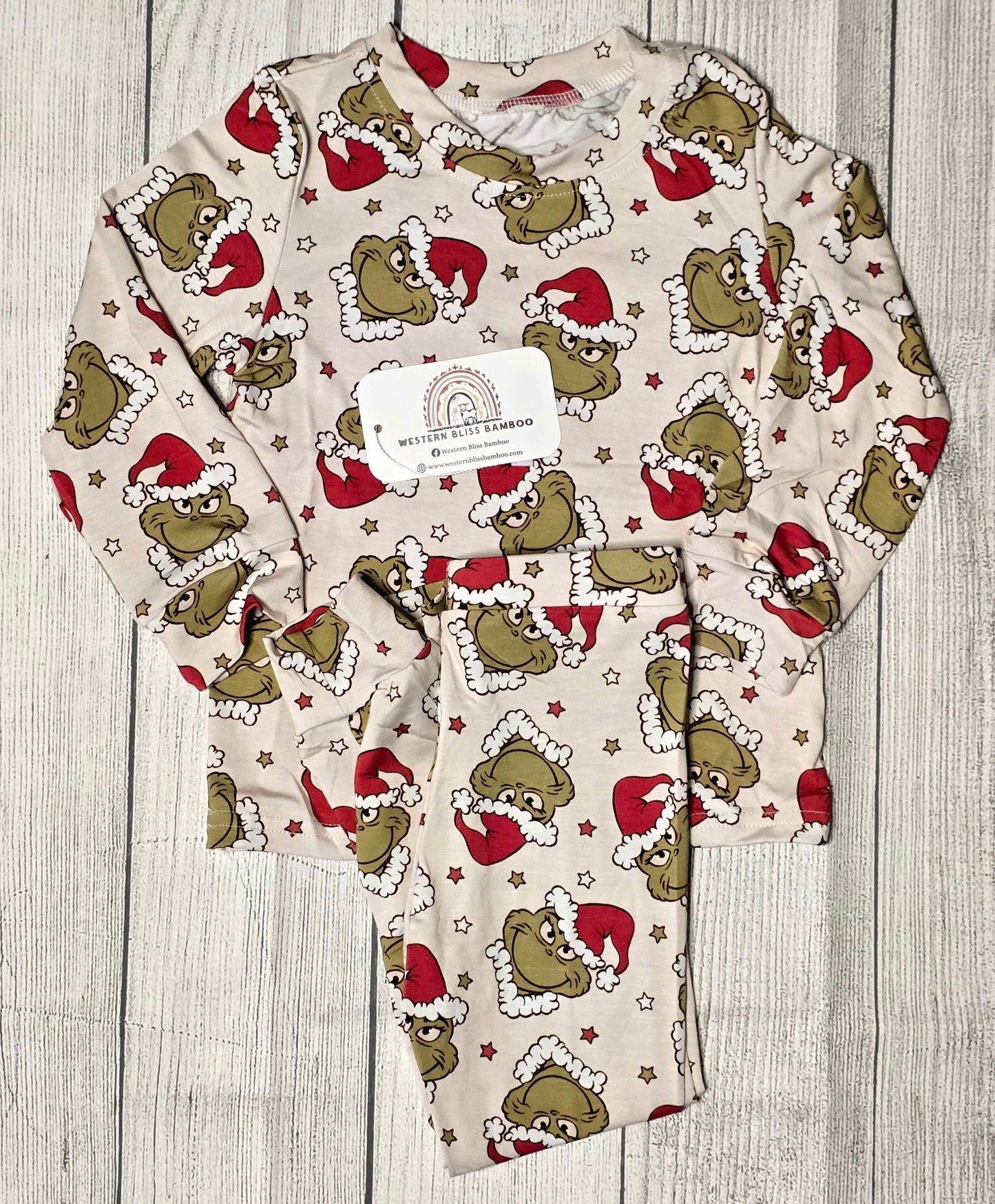 Grinch Santa 2 Piece PJ Set
