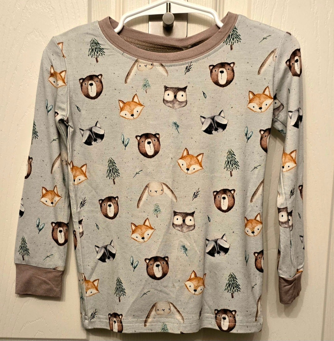 Little One Shop Woodland Creatures Long PJ Set