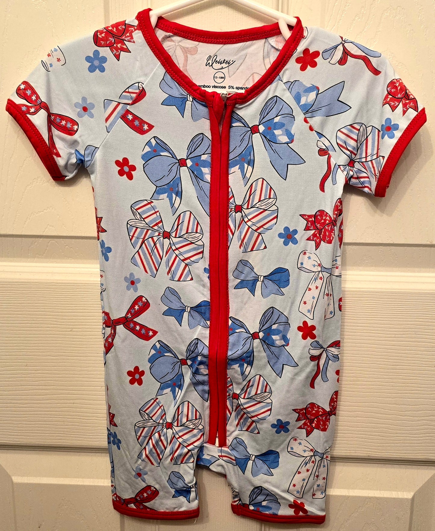 WeiWei Red White & Blue Bows Shortie