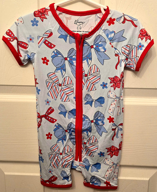 WeiWei Red White & Blue Bows Shortie