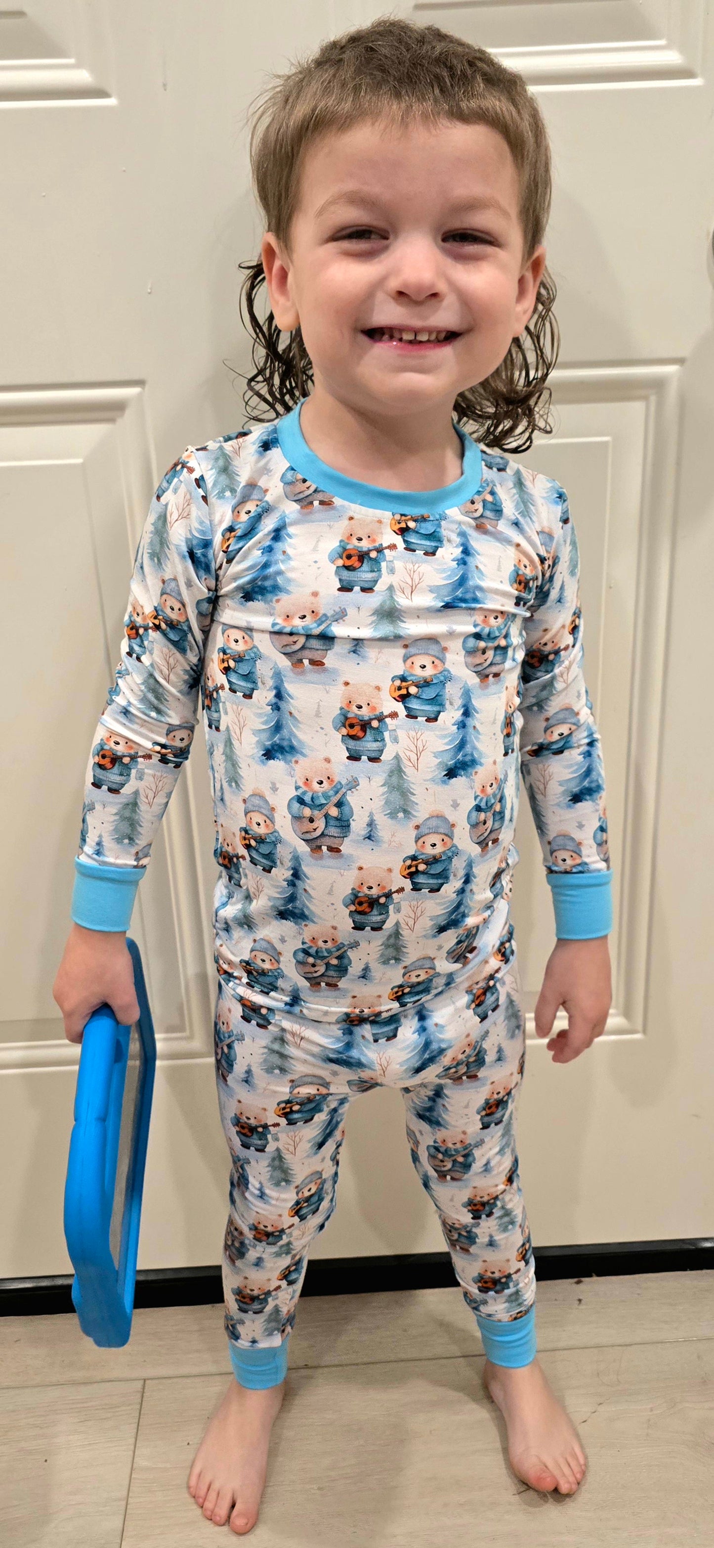 Whispering Willow Musical Bears Long Sleeve Top and Pants Set