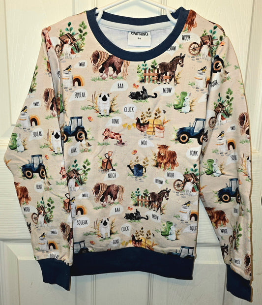 Wildwoven Farm Sounds Crewneck
