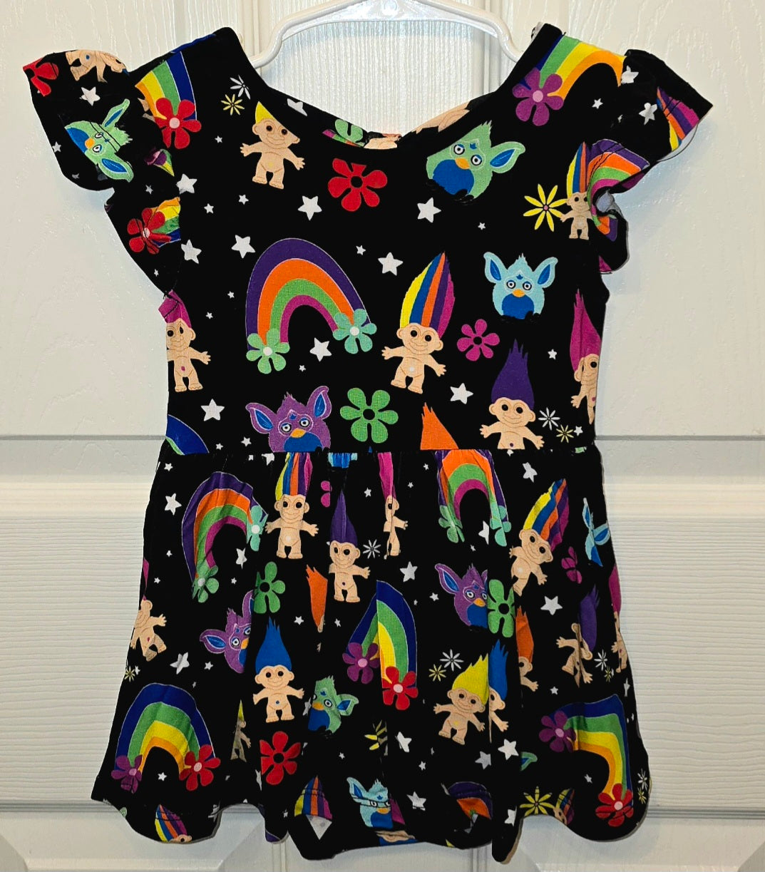 Bamboo Necessities All That 90's Bow Back Bodysuit Twirl Dress