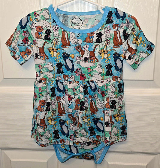 Oak & Ollie Aristocats Bodysuit Twirl