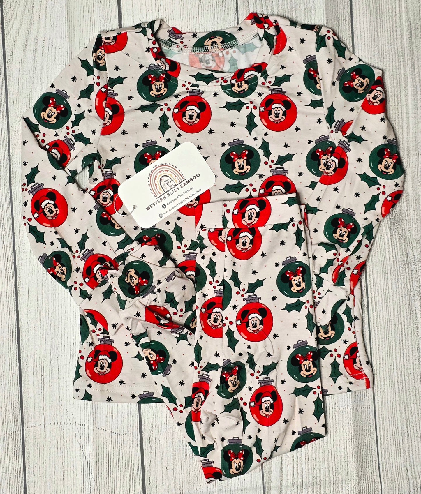 Mistletoe Ornaments 2 Piece PJ Set