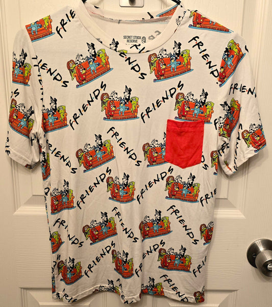 Secret Stock Reserve Bluey Friends Pocket Tee