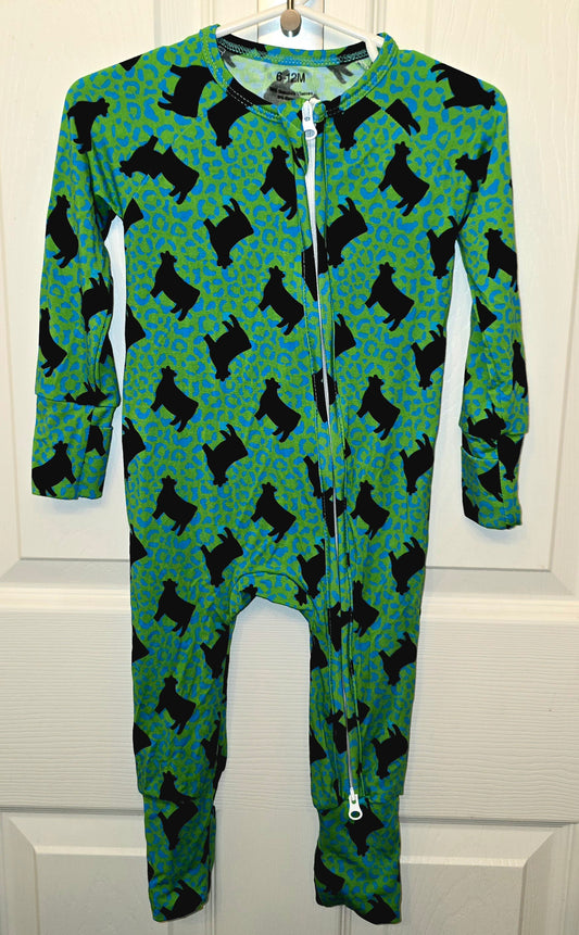Leopard Print Cows Zippy