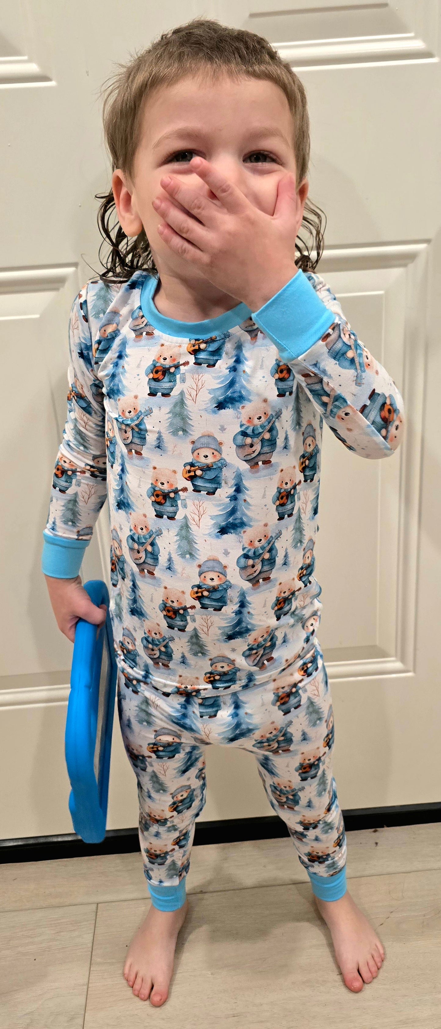 Whispering Willow Musical Bears Long Sleeve Top and Pants Set