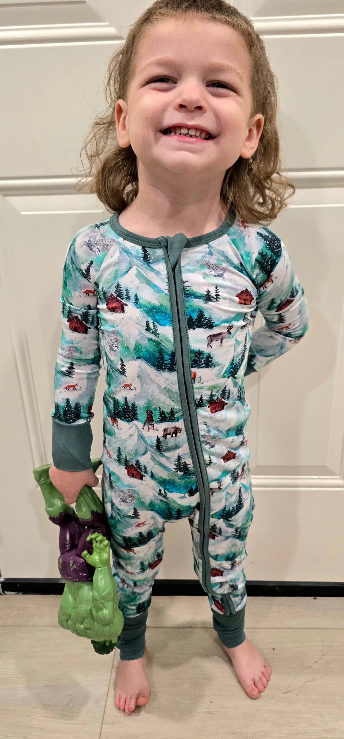 Wildwoven Winter Mountains Zippy