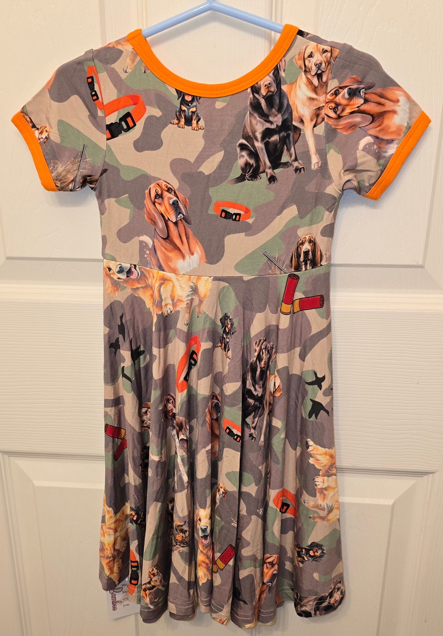 Sweet Grace Bamboo Dog Hunting Twirl Dress