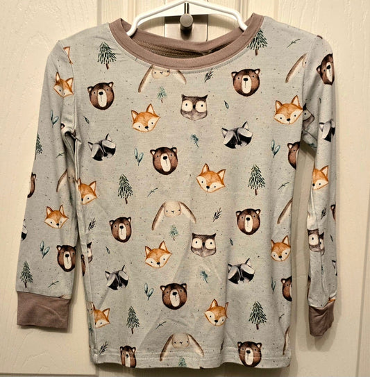 Little One Shop Woodland Creatures Long PJ Set